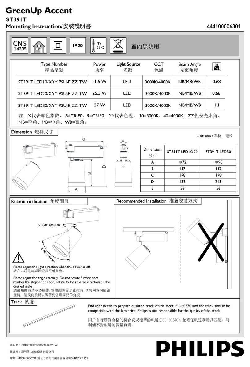 Philips GreenUp Accent ST391T User manual