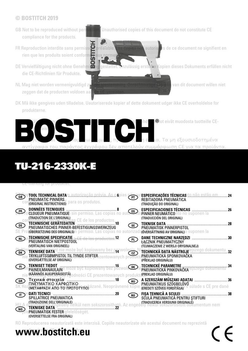 Bostitch TU-216-2330K-E Original instructions