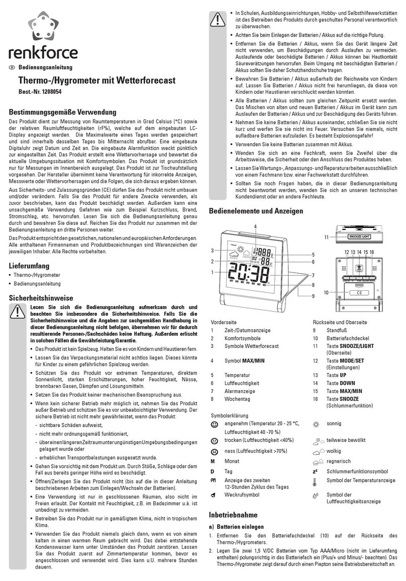 Renkforce 1208054 operating instructions