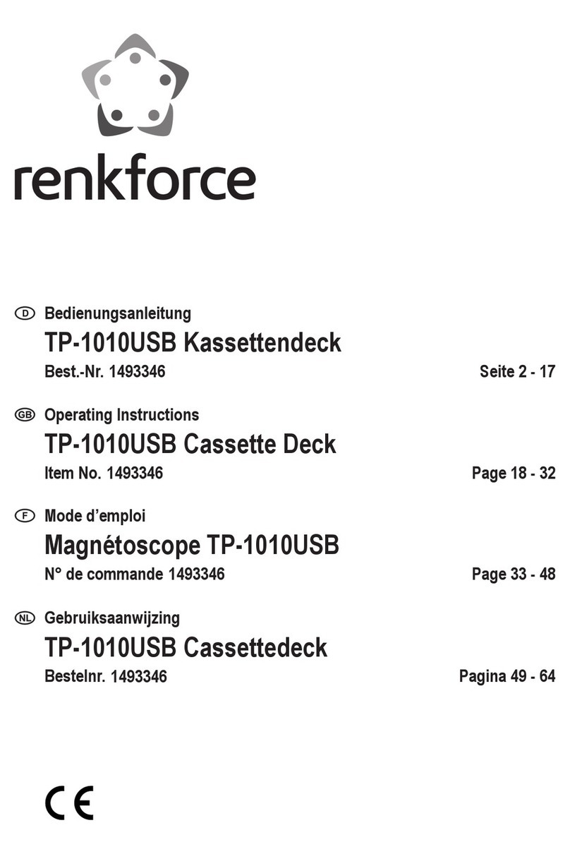 Renkforce TP-1010USB User manual