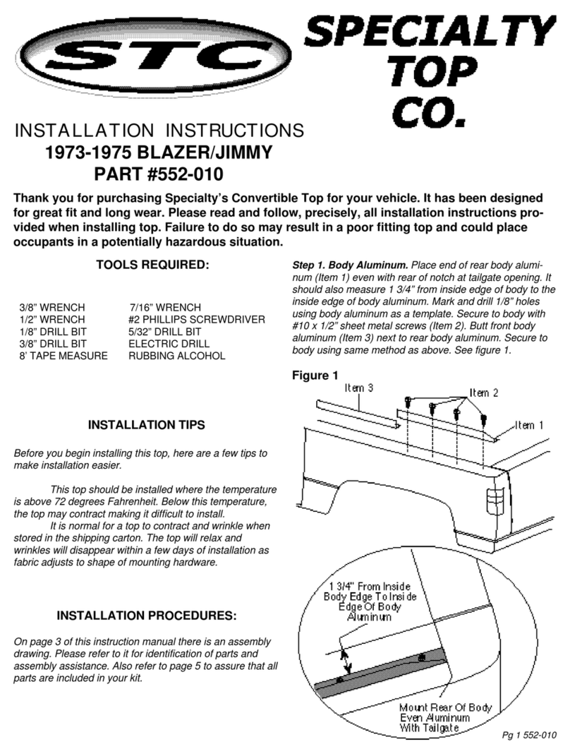STC 552-010 installation instructions