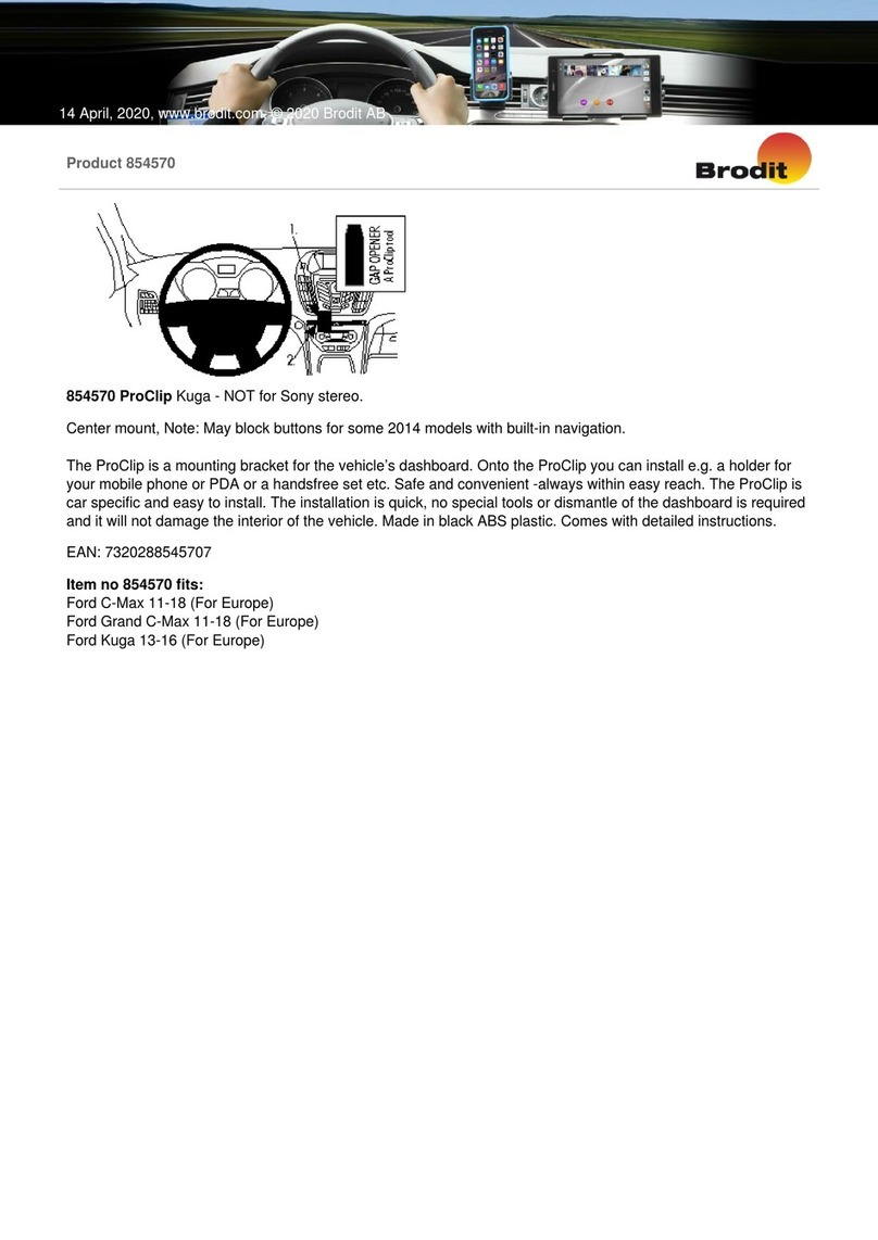 Brodit ProClip 854570 installation instructions