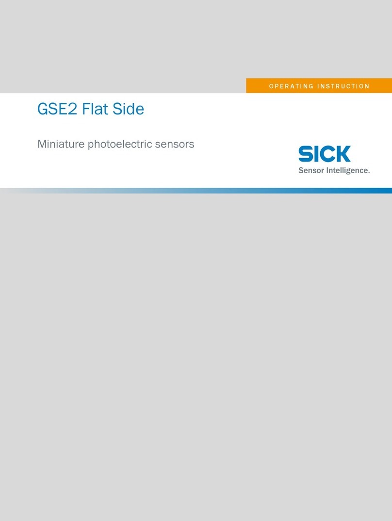 SICK GSE2 Flat Side User manual