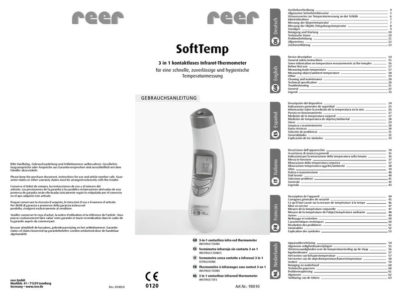 Reer SoftTemp instructions