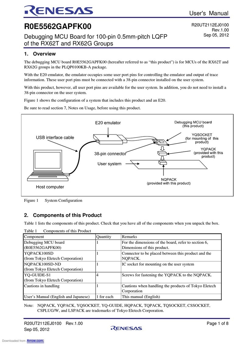 Renesas R0E5562GAPFK00 User manual