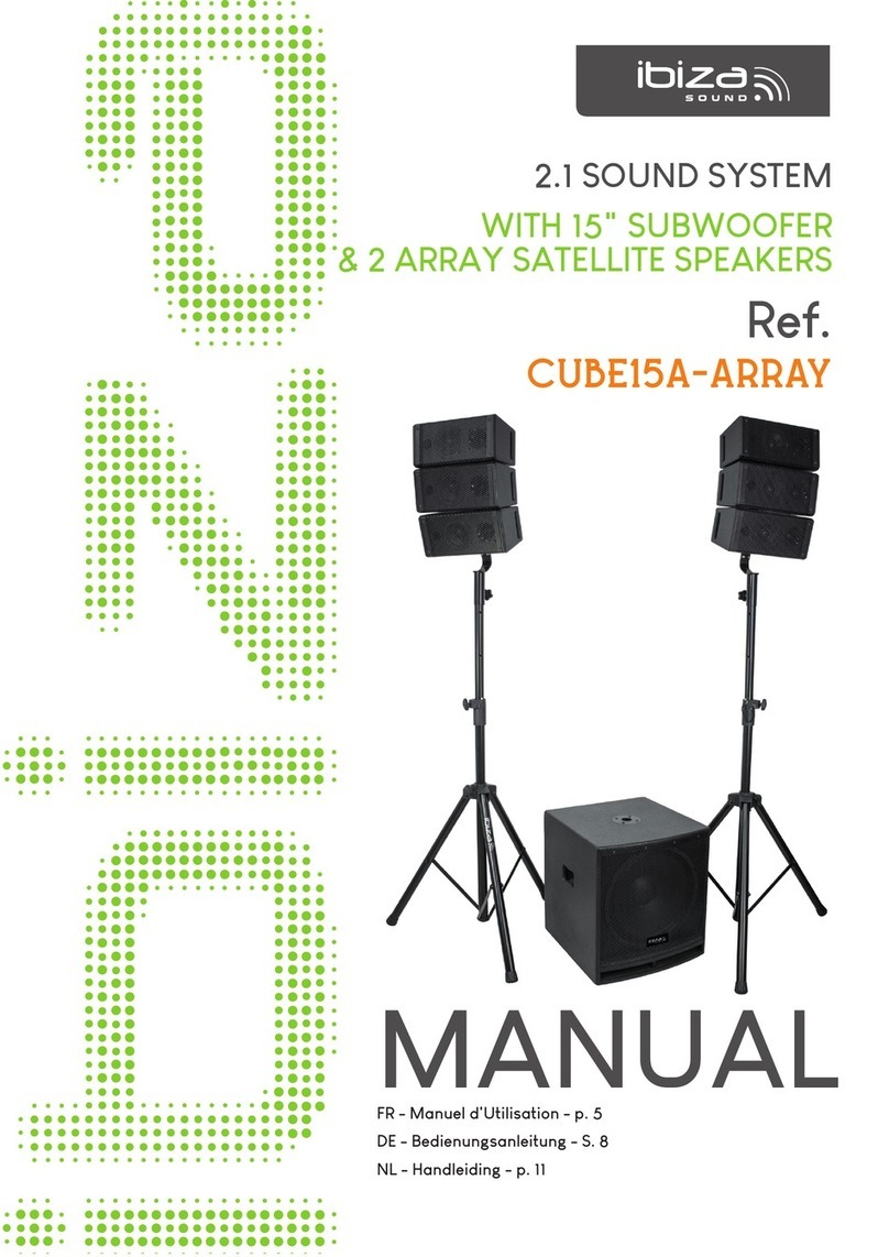 Ibiza CUBE15A-ARRAY manual