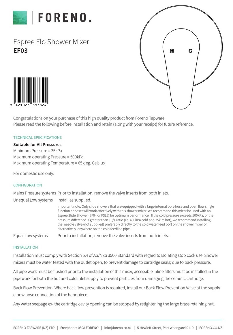 FORENO Espree Flo EF03 quick start guide