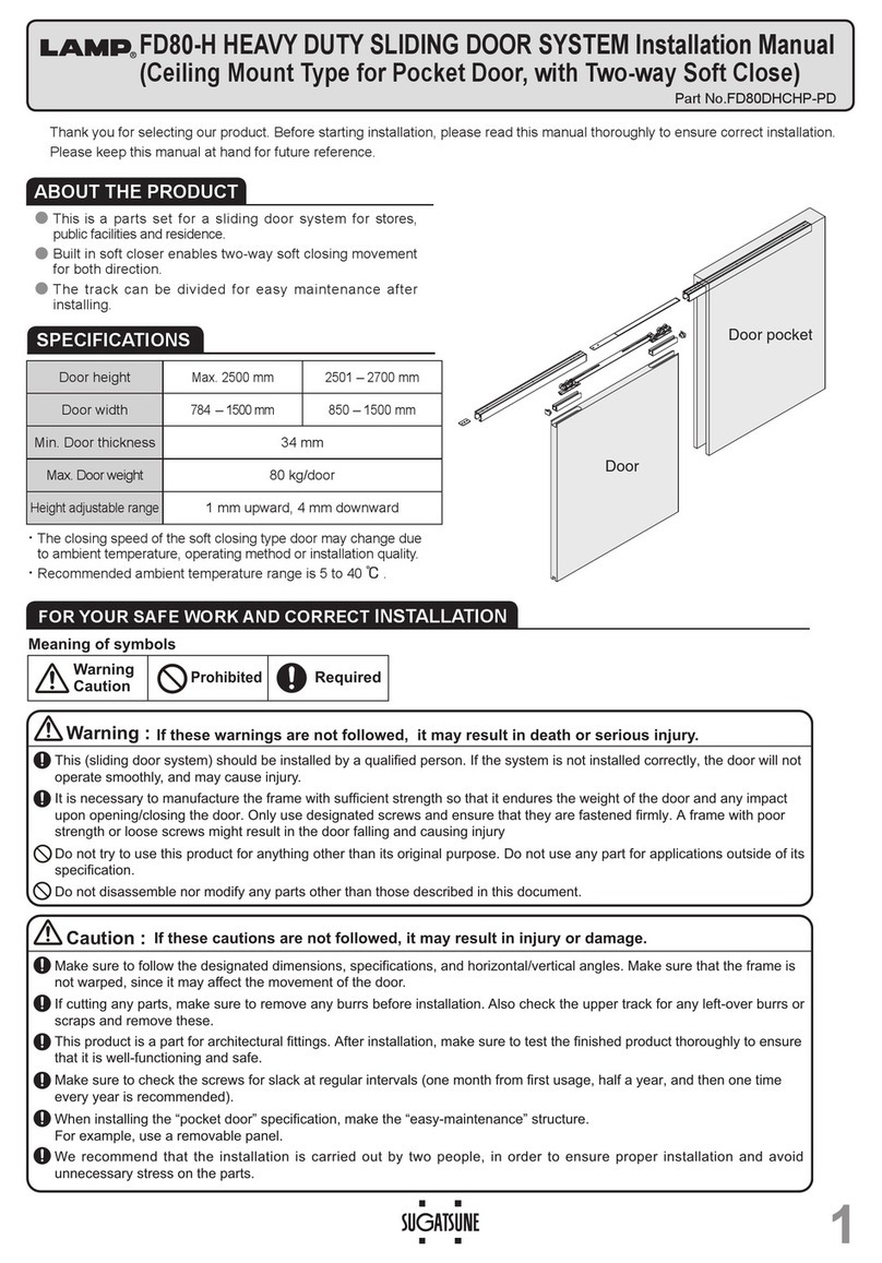 SUGATSUNE LAMP FD80-H installation manual