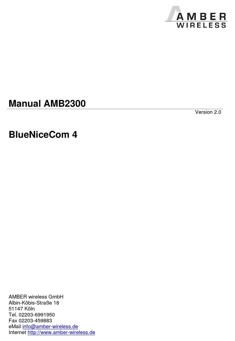 Amber Wireless BlueNiceCom 4 manual