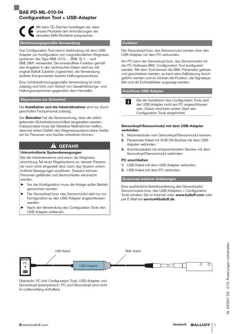 Balluff BAE PD-ML-010-04 User manual