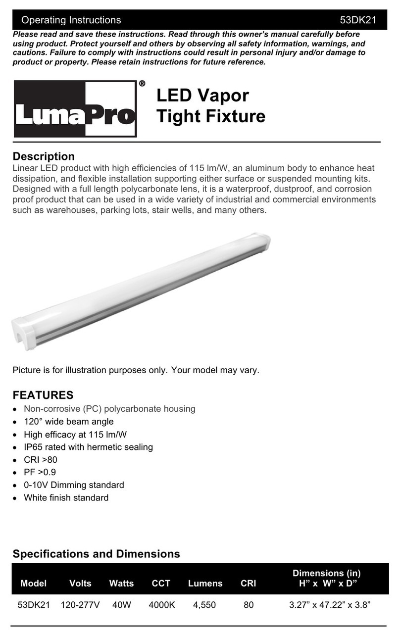 LumaPro 53DK21 operating instructions