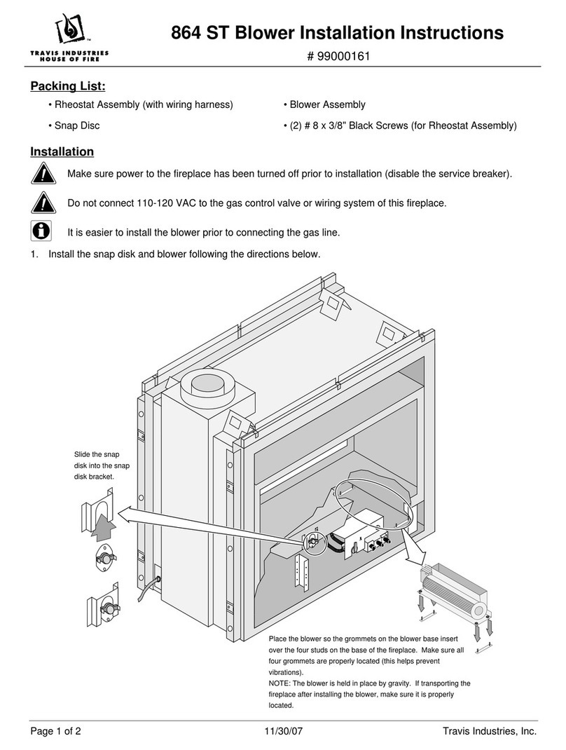 Travis Industries 864 ST GS User manual
