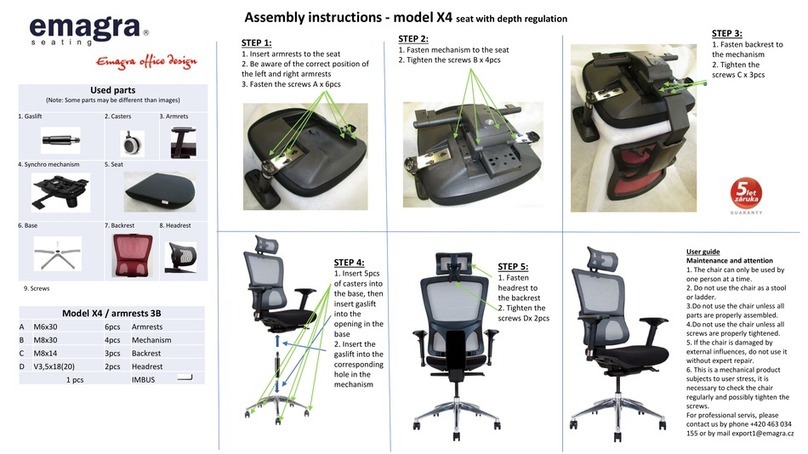 Emagra X4 Assembly instructions Emagra X4 Assembly instructions