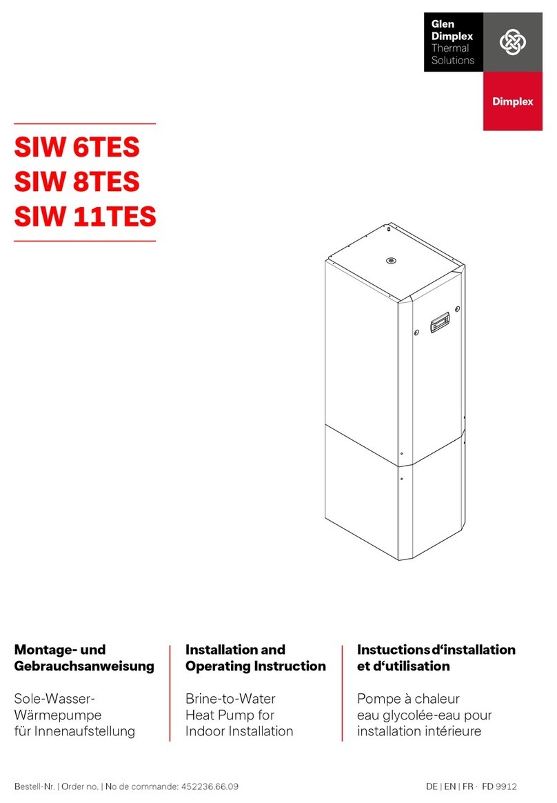 Dimplex SIW 6TES Installation and operating instruction