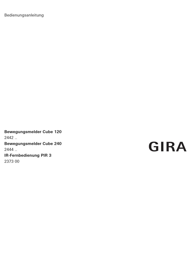 Gira Cube 120 User manual