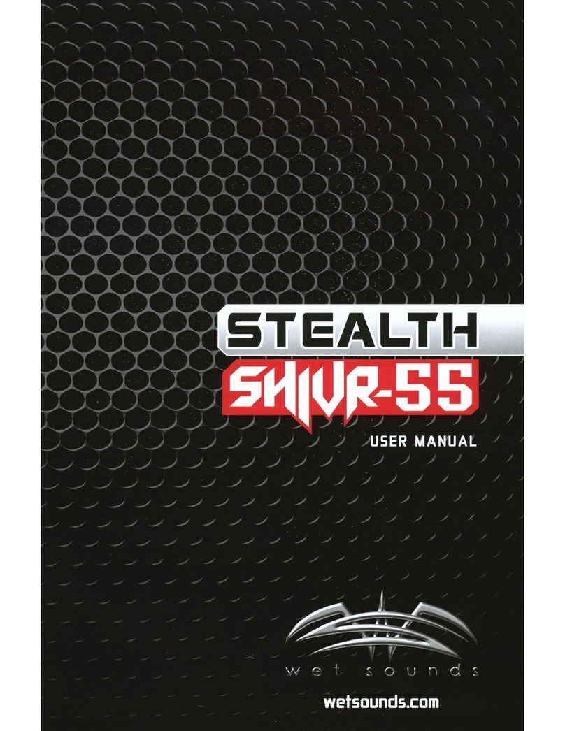 Wet Sounds STEALTH SHIVR-55 user manual
