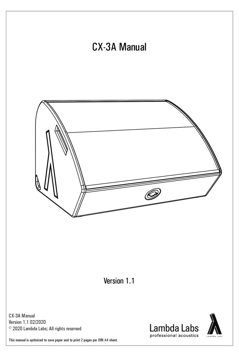 Lambda Labs CX-3A User manual