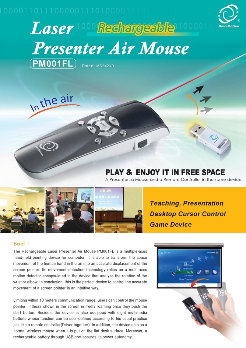 Omni Motion PM001FL user manual