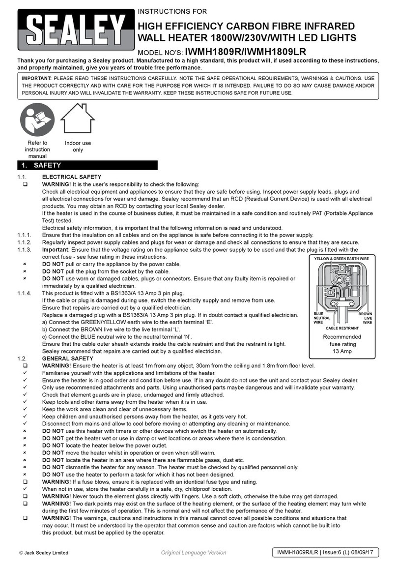 Sealey IWMH1809R User manual