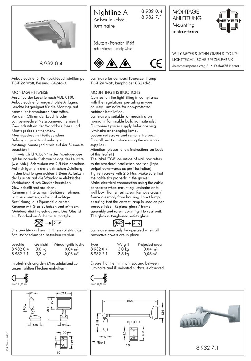 Meyer Nightline A Mounting instructions