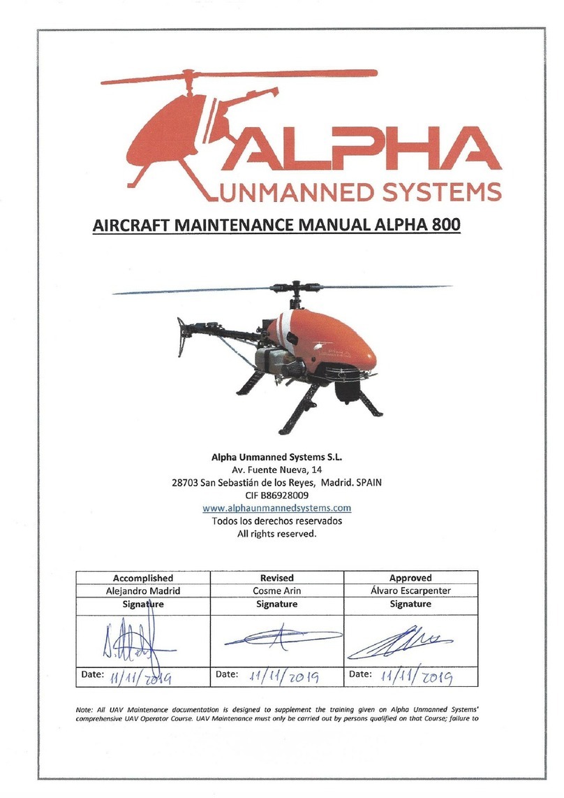 Alpha Unmanned Systems ALPHA 800 Aircraft Maintenance Manual