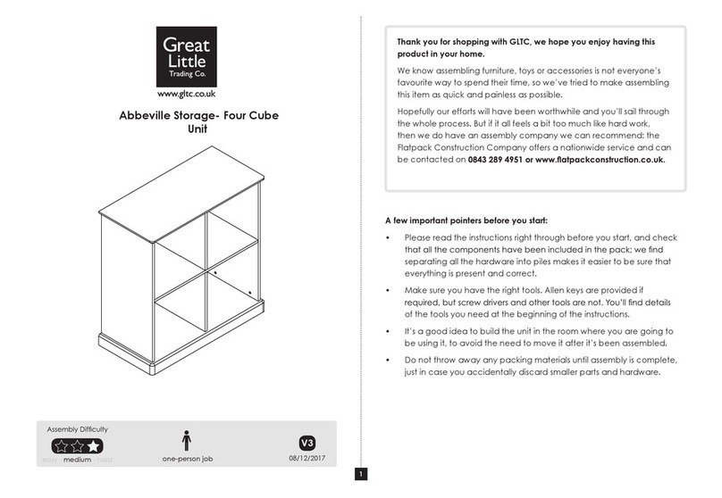 Great Little Trading Abbeville Storage- Four CubeUnit manual Great Little Trading Abbeville Storage- Four CubeUnit manual