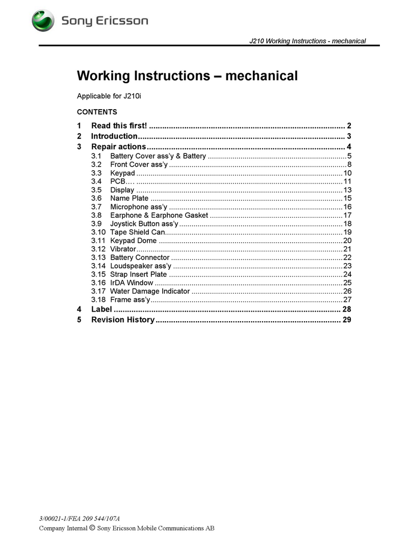 Sony Ericsson J210i User manual