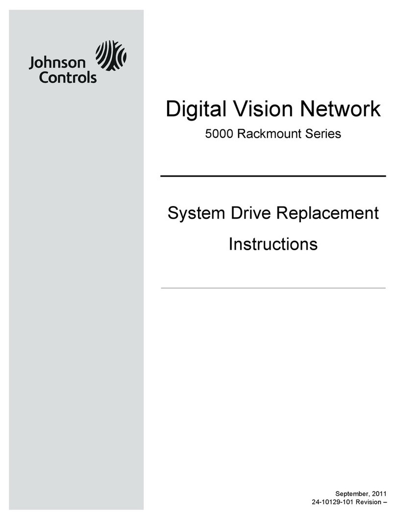 Johnson Controls DVN 5000 Series Replacement instructions