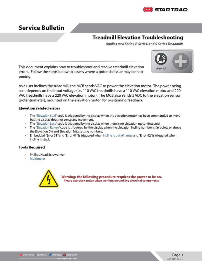 Star Trac 8 SERIES Reference manual