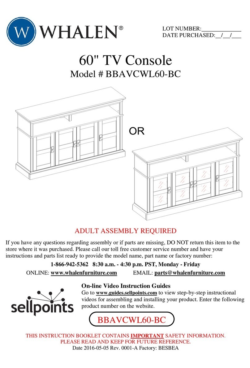 Whalen BBAVCWL60-BC User manual