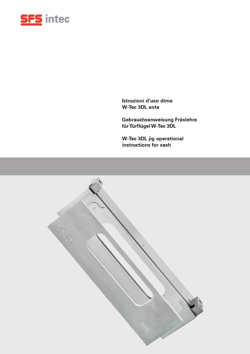 SFS intec W-Tec 3DL Operational instructions