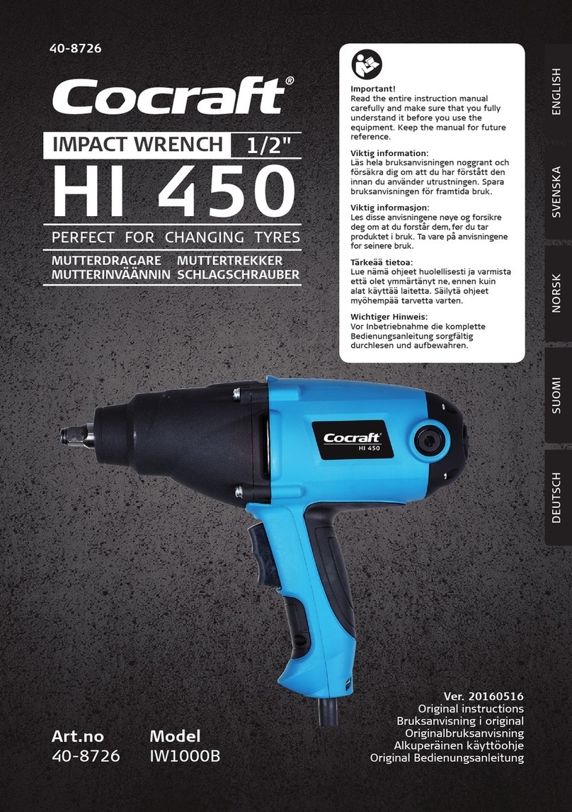 Cocraft HI 450 User manual
