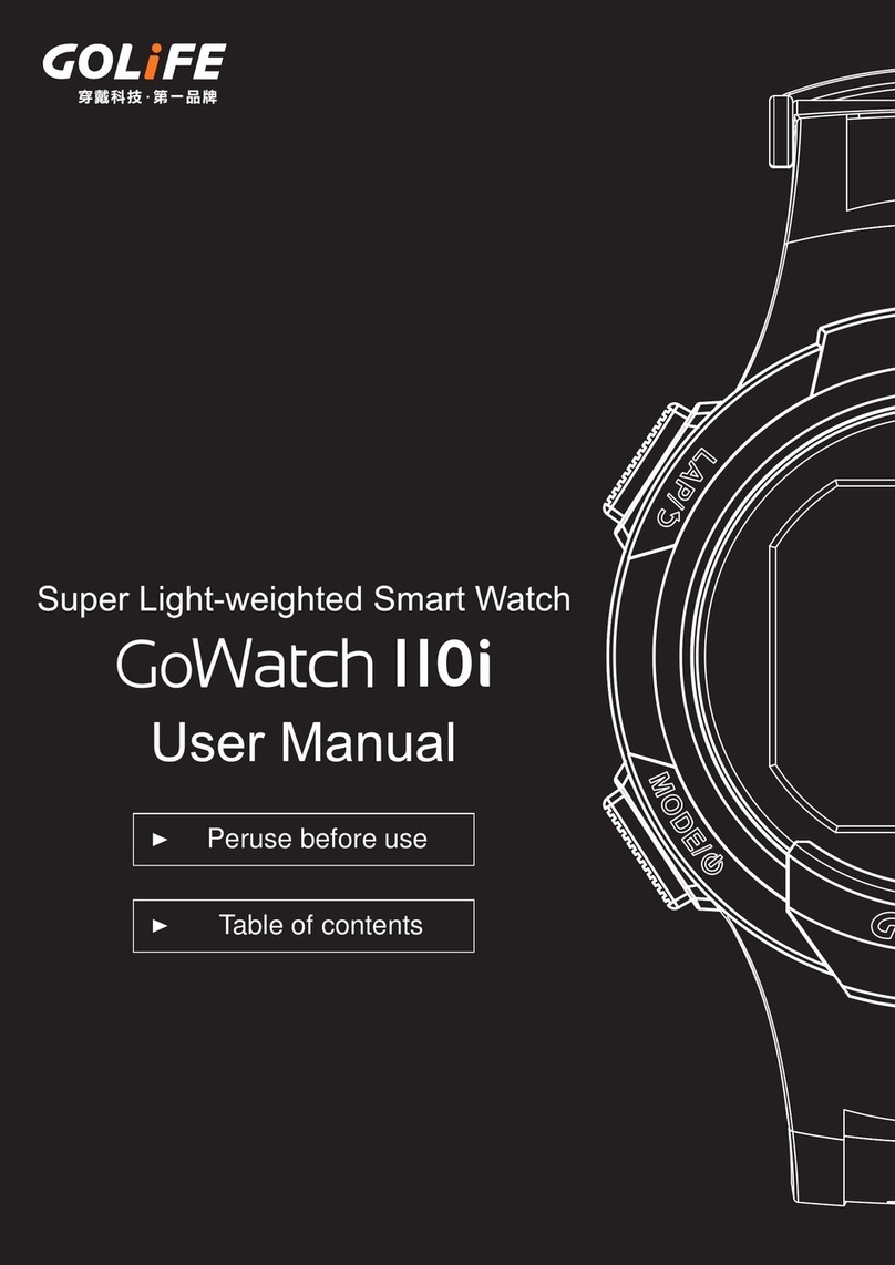GoLife GoWatch 110i user manual