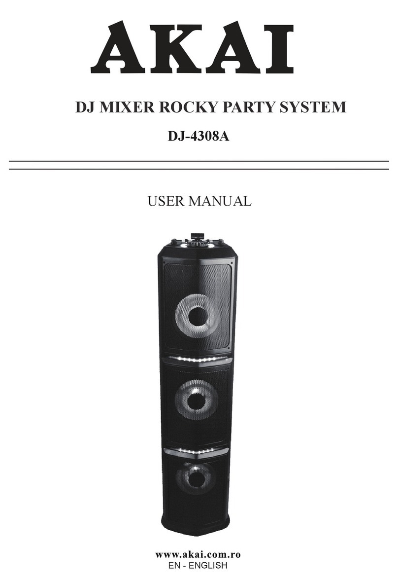 Akai ROCKY PARTY DJ-4308A user manual