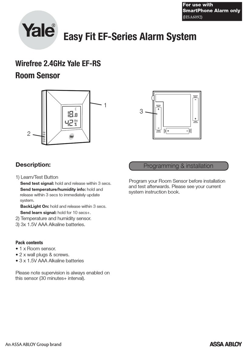 Assa Abloy Yale Easy Fit EF Series quick start guide Assa Abloy Yale Easy Fit EF Series quick start guide