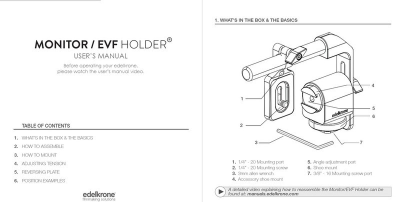 edelkrone MONITOR EVF HOLDER user manual