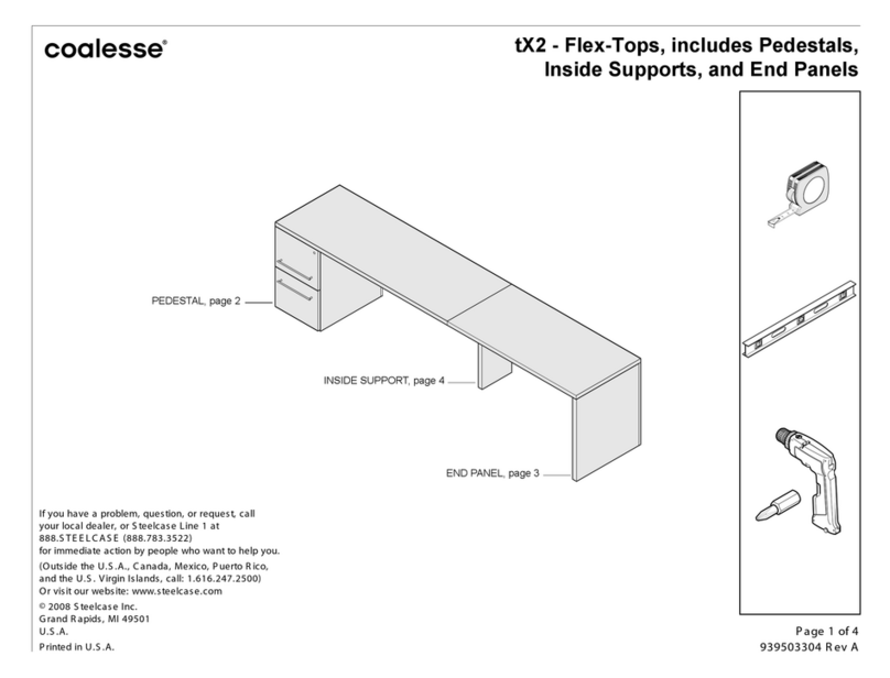Coalesse tX2 Assembly instructions