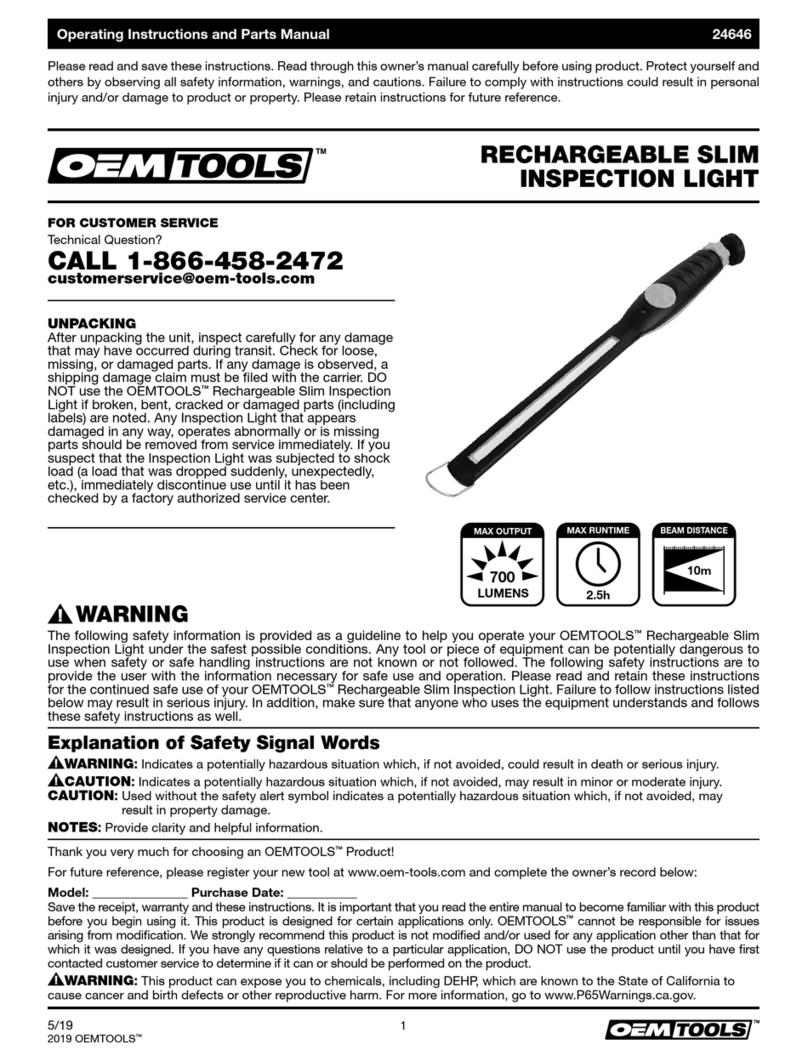 OEM Tools 24646 operating instructions