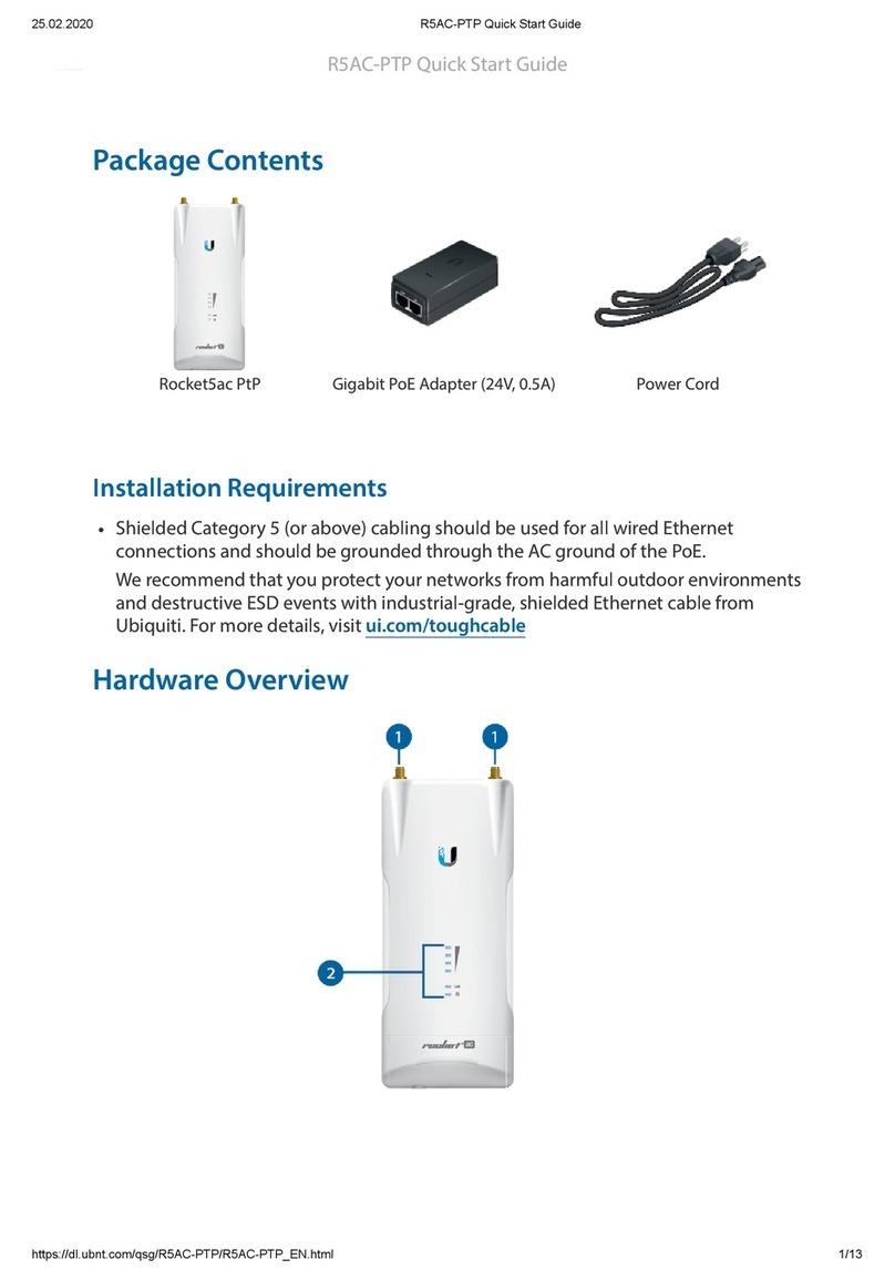 Ubiquiti Rocket5AC R5AC-PTP quick start guide