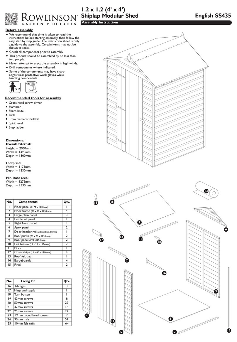 Rowlinson Garden Products SS435 User manual Rowlinson Garden Products SS435 User manual