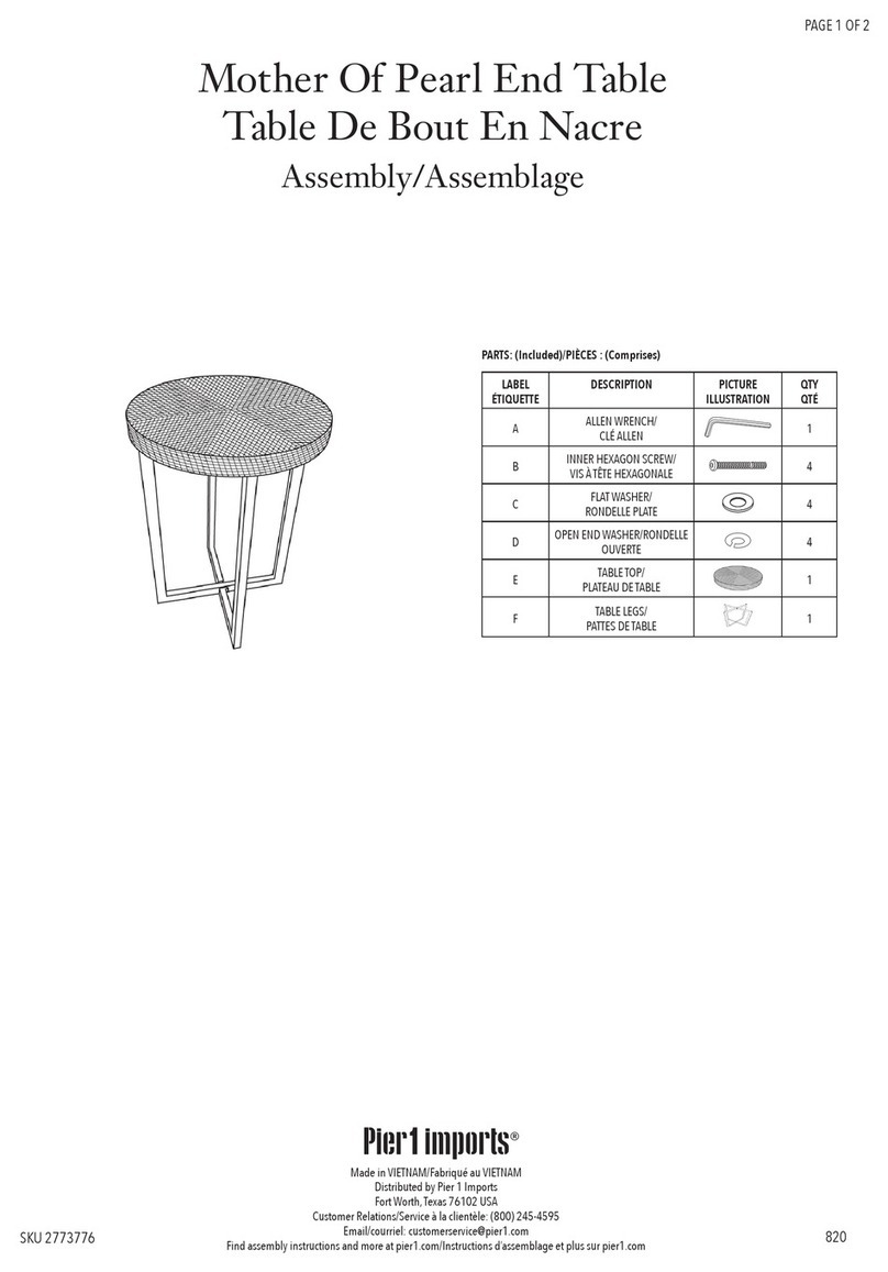 Pier 1 Imports 2773776 Assembly Pier 1 Imports 2773776 Assembly