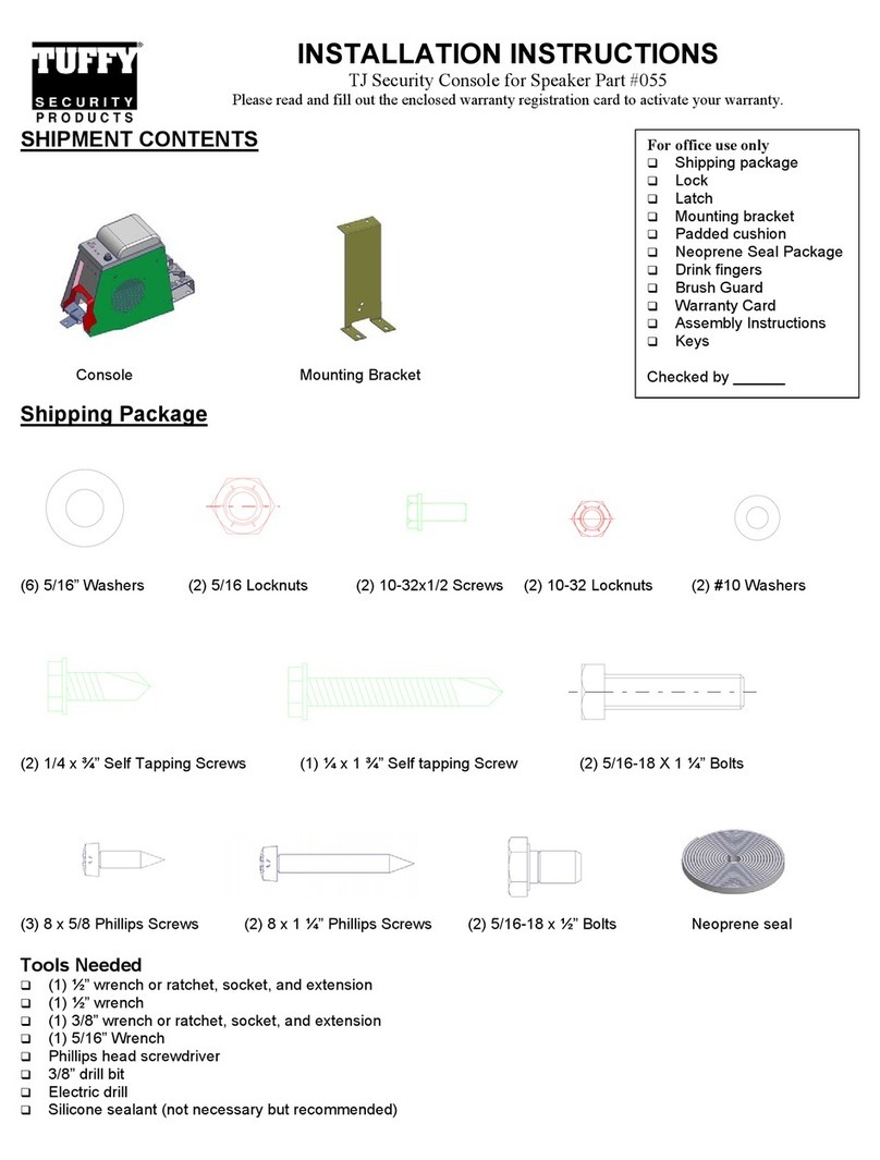 Tuffy TJ 055 installation instructions