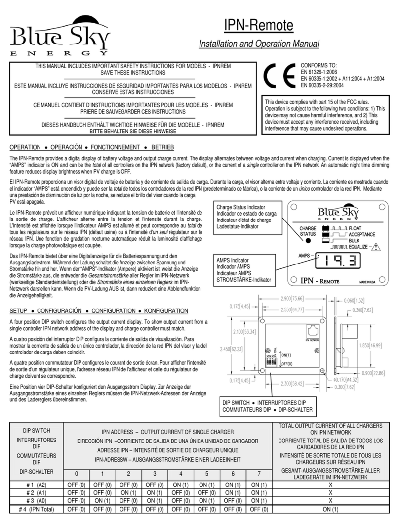 Bluesky IPN-Remote Installation and operation manual