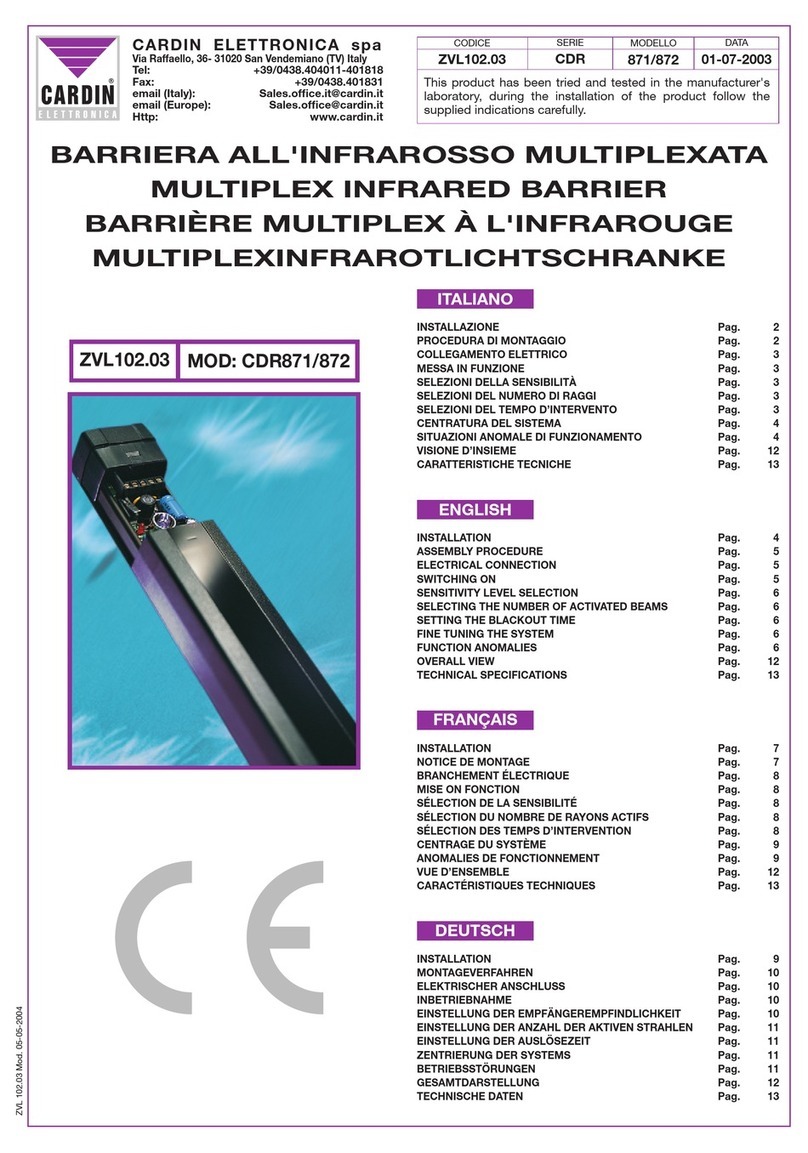 Cardin Elettronica CDR Series User manual