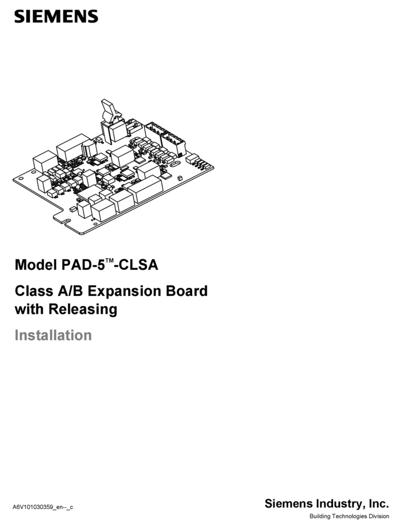 Siemens PAD-5-CLSA User manual