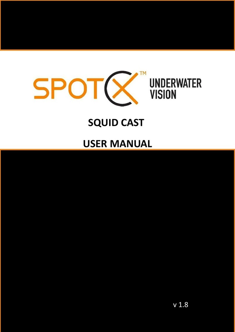 Spot X Underwater Vision Squid Cast user manual