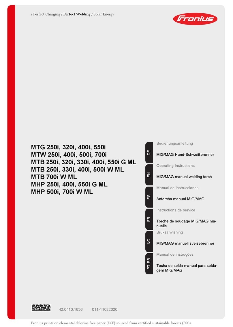 FRO­NIUS MTG Series User manual