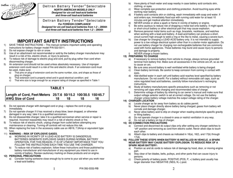 Deltran Battery Tender manual