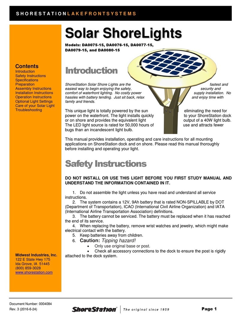 ShoreStation DA0075-15 manual