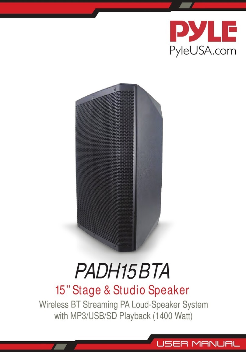 Pyle PADH15BTA user manual